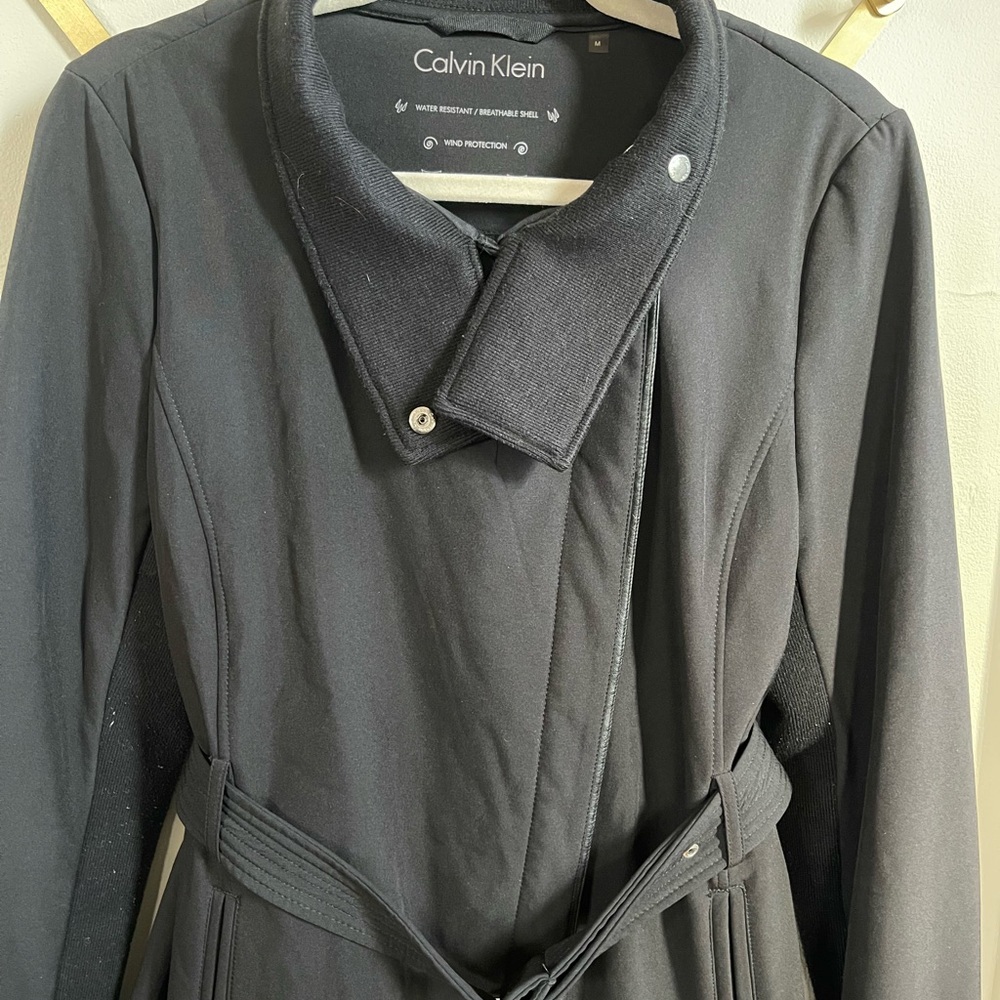 Women’s medium | black Calvin Klein trench coat